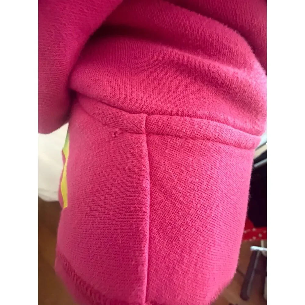 Victoria's Secret PINK zip-up hoodie with multi-colored rainbow 